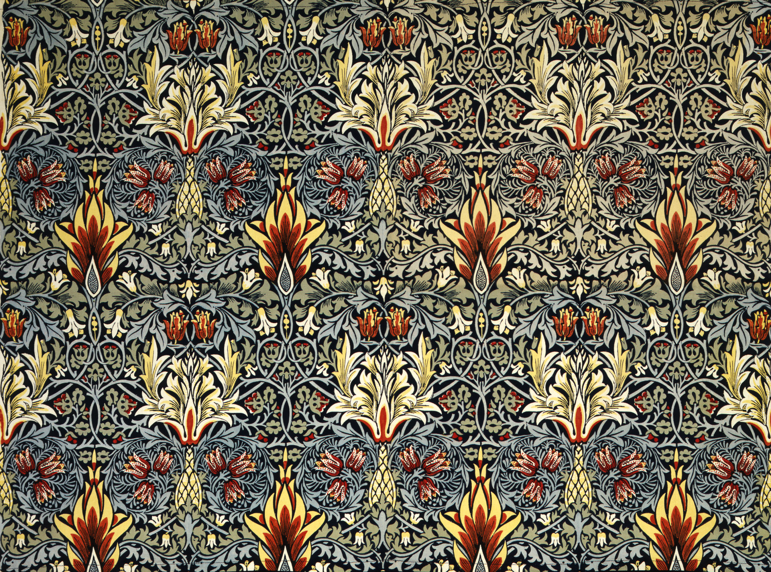 William Morris Upholstery Fabric by The Yard - Strawberry