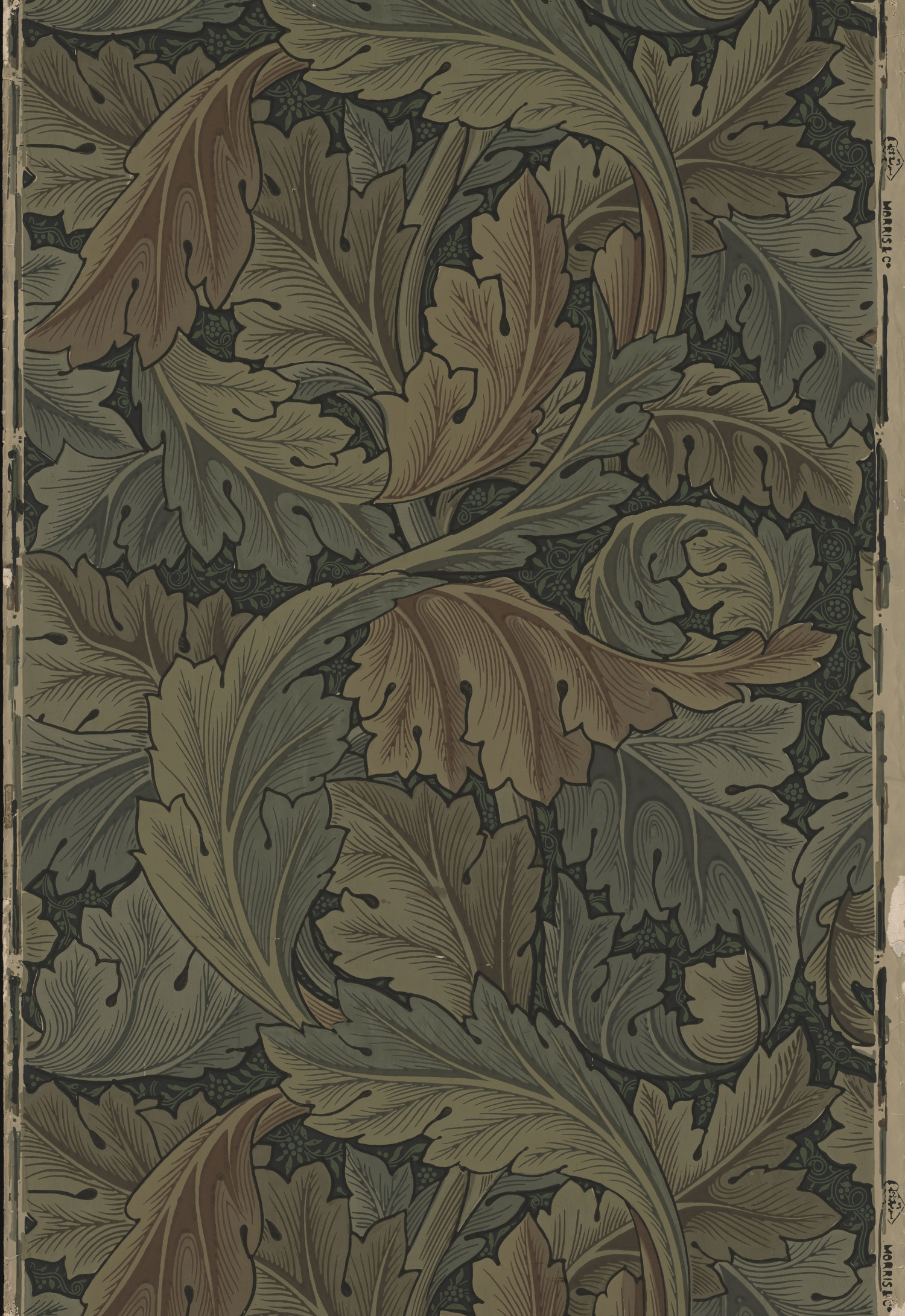 Acanthus' wallpaper design, 1875 - William Morris as art print or hand  painted oil.