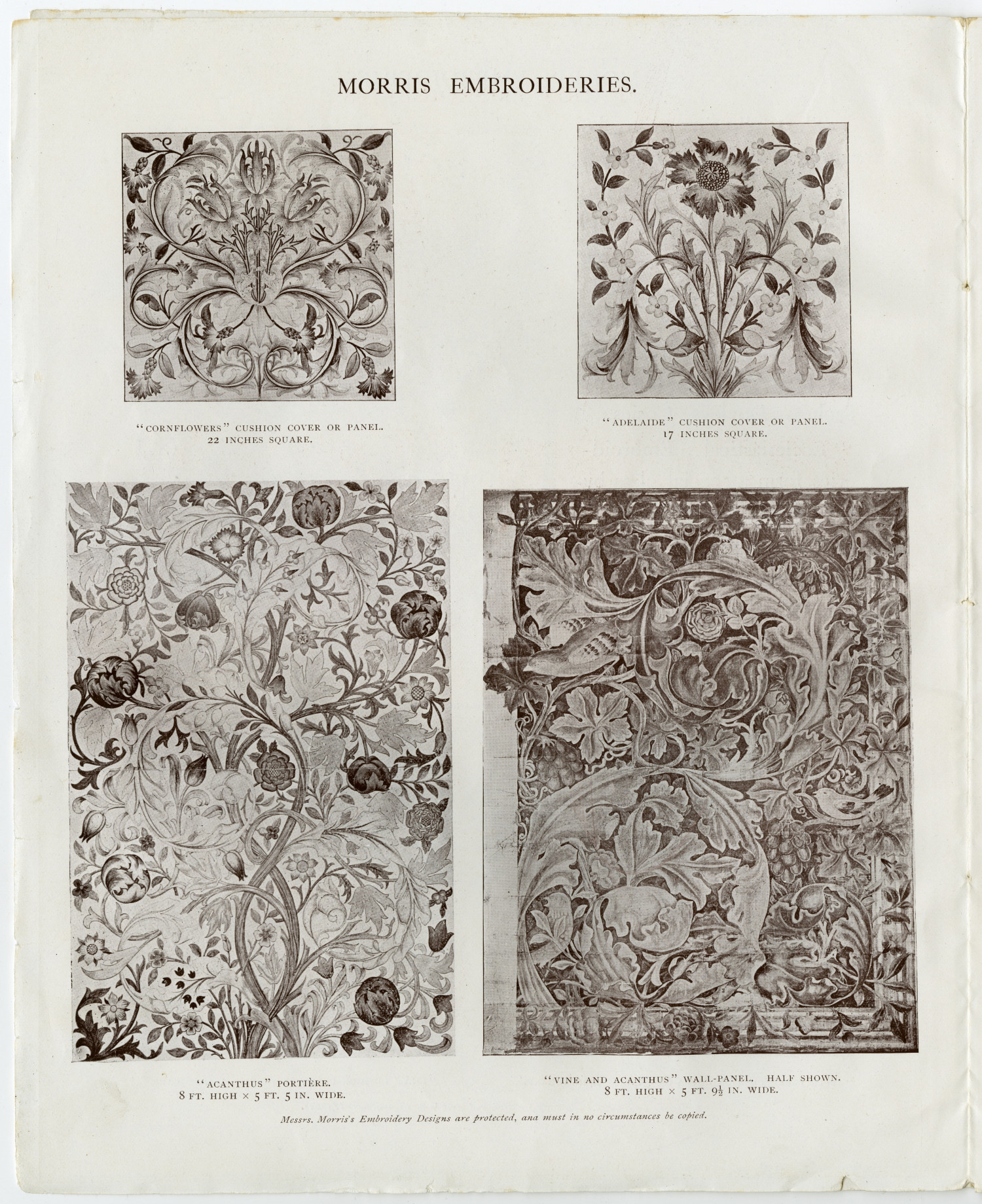 Morris & Co Embroidery Work catalogue - William Morris Gallery