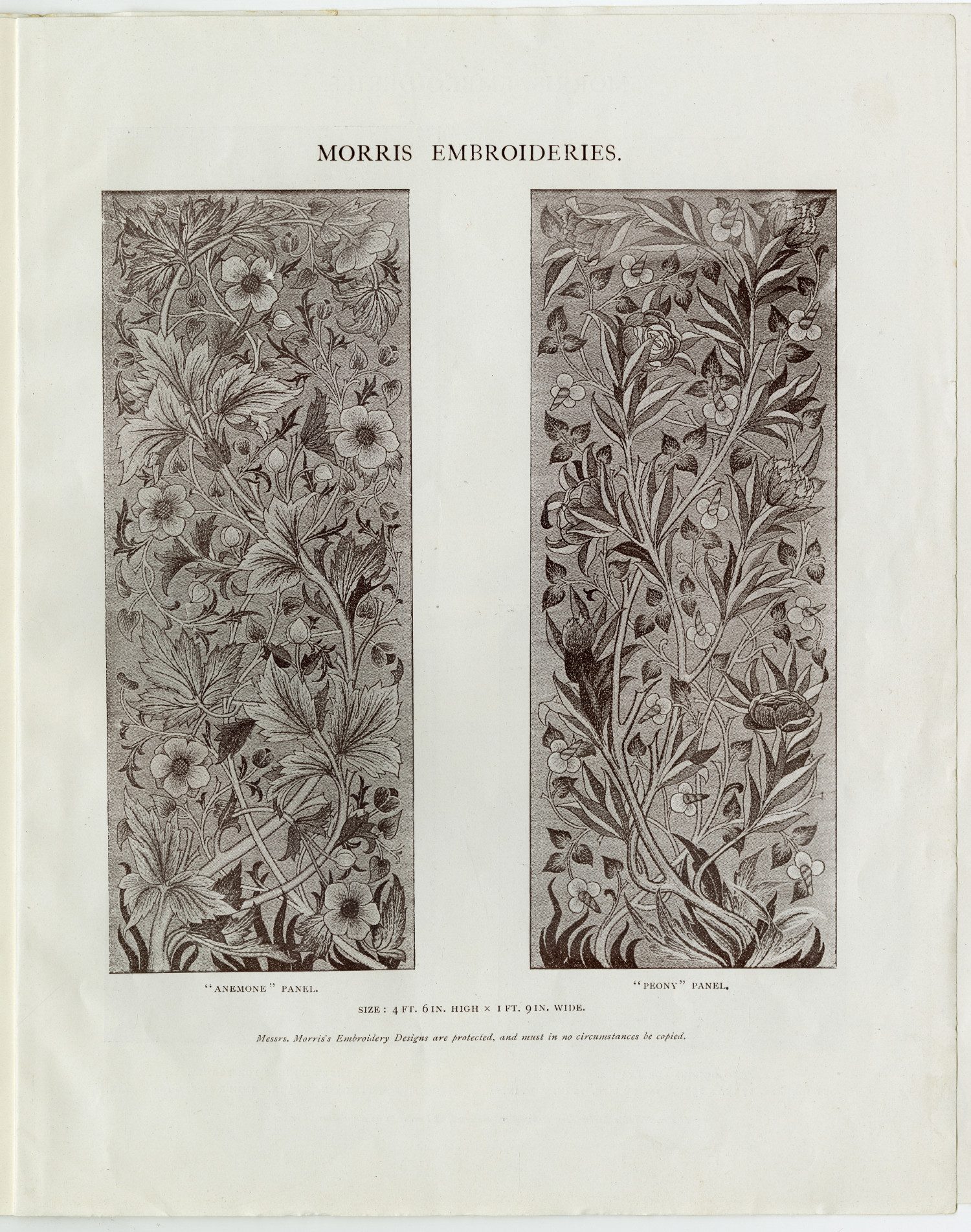 Morris & Co Embroidery Work catalogue - William Morris Gallery